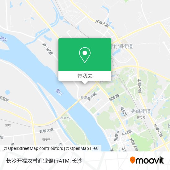 长沙开福农村商业银行ATM地图
