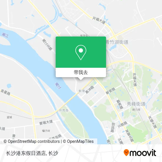 长沙港东假日酒店地图