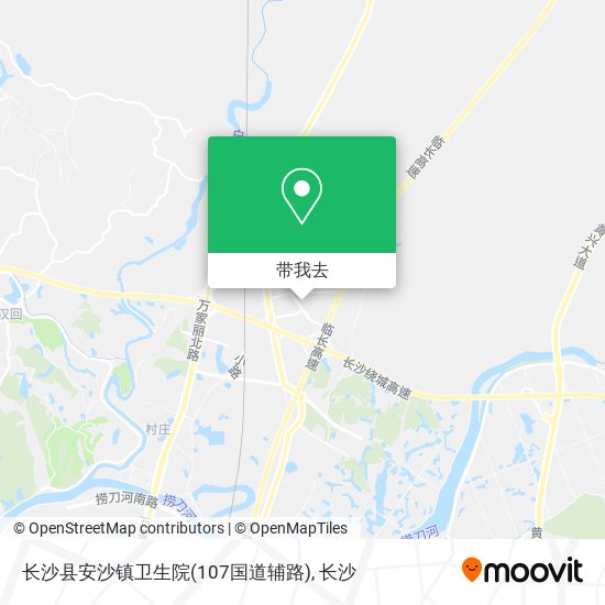 长沙县安沙镇卫生院(107国道辅路)地图
