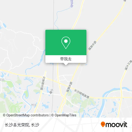 长沙县光荣院地图