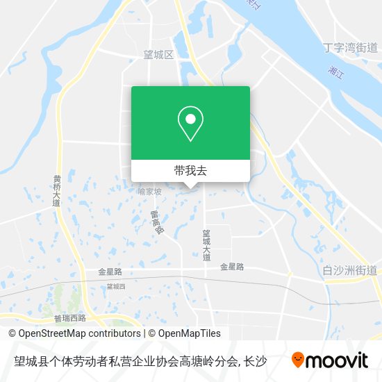 望城县个体劳动者私营企业协会高塘岭分会地图