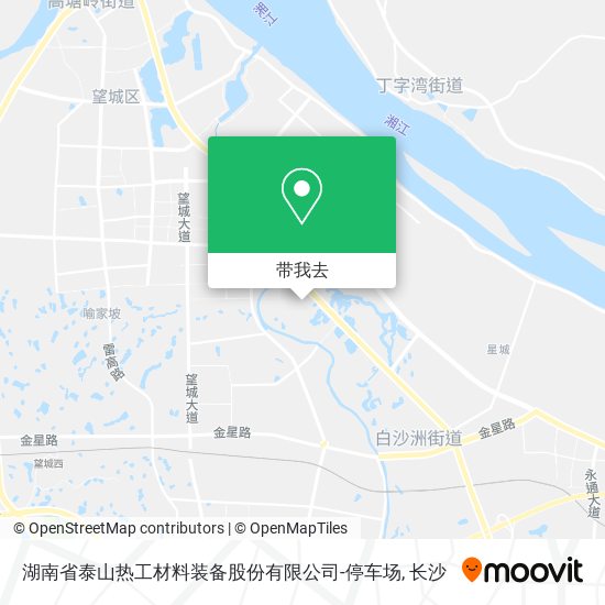 湖南省泰山热工材料装备股份有限公司-停车场地图