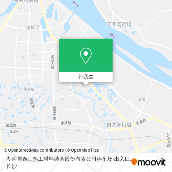 湖南省泰山热工材料装备股份有限公司停车场-出入口地图