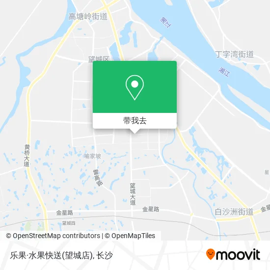 乐果·水果快送(望城店)地图