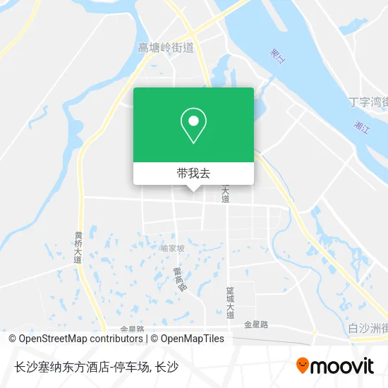 长沙塞纳东方酒店-停车场地图
