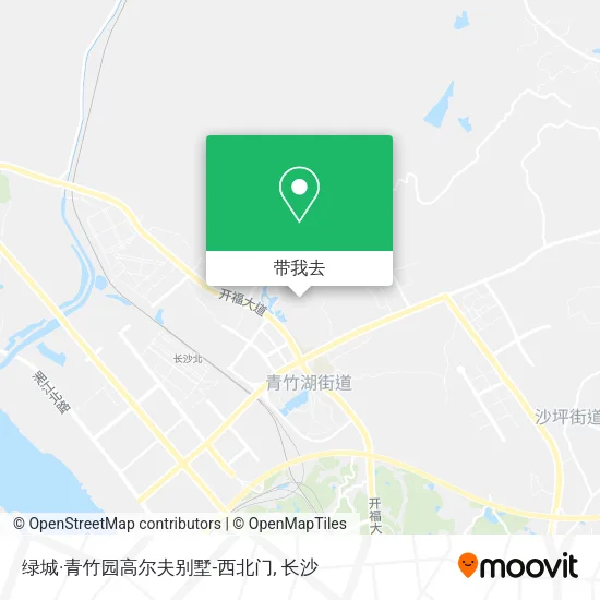 绿城·青竹园高尔夫别墅-西北门地图