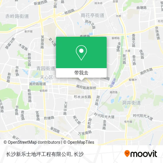 长沙新乐士地坪工程有限公司地图