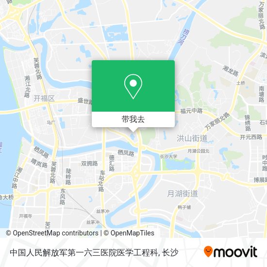 中国人民解放军第一六三医院医学工程科地图