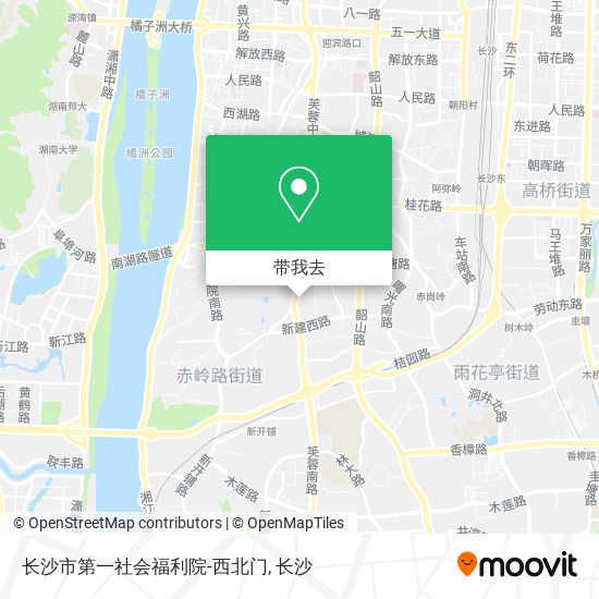 长沙市第一社会福利院-西北门地图