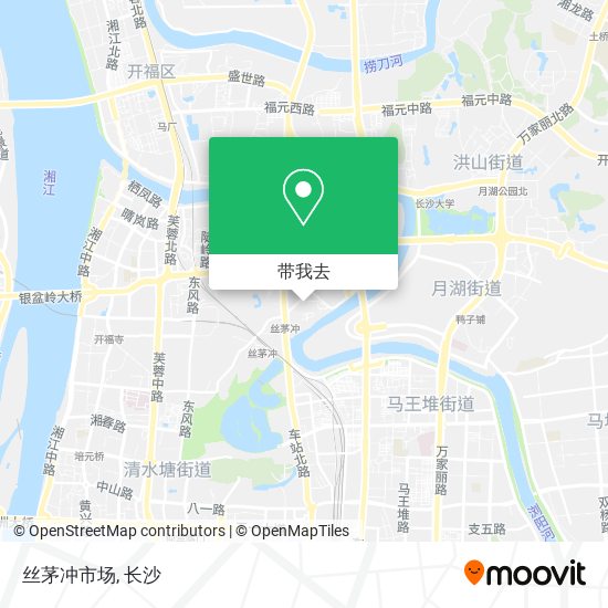 丝茅冲市场地图