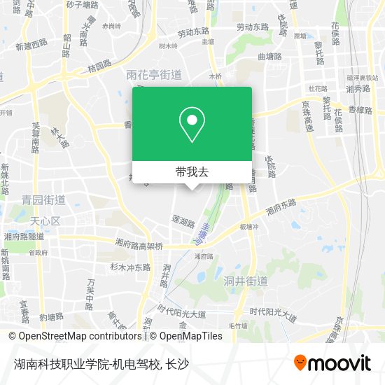 湖南科技职业学院-机电驾校地图
