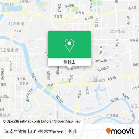 湖南生物机电职业技术学院-南门地图