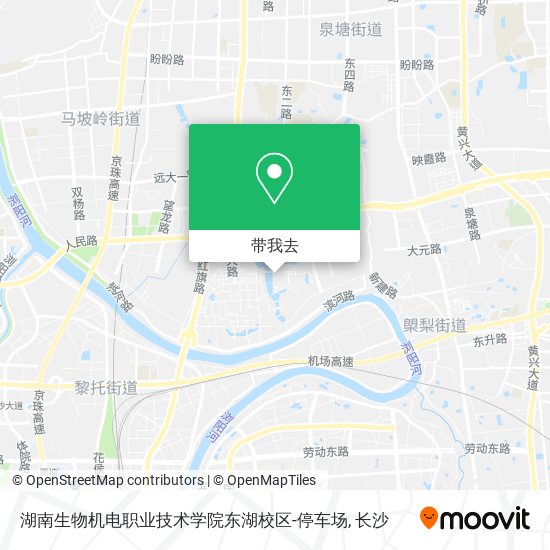 湖南生物机电职业技术学院东湖校区-停车场地图
