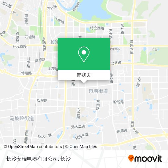 长沙安瑞电器有限公司地图