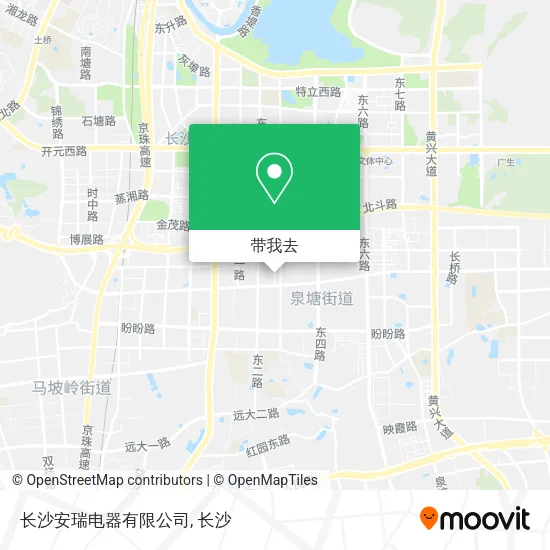 长沙安瑞电器有限公司地图