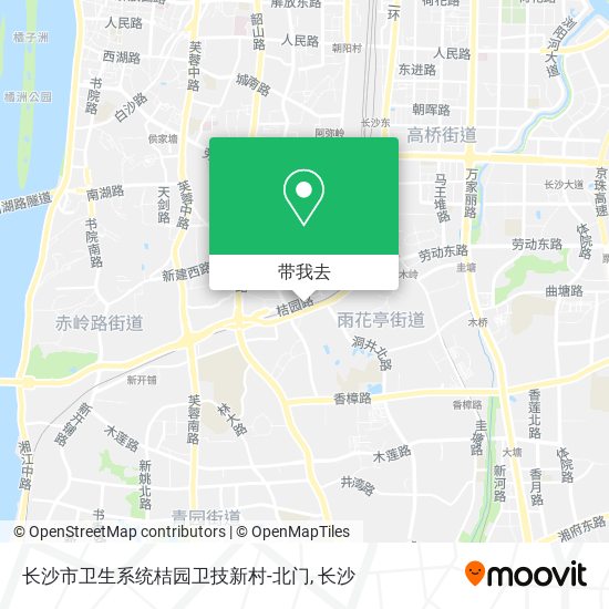 长沙市卫生系统桔园卫技新村-北门地图