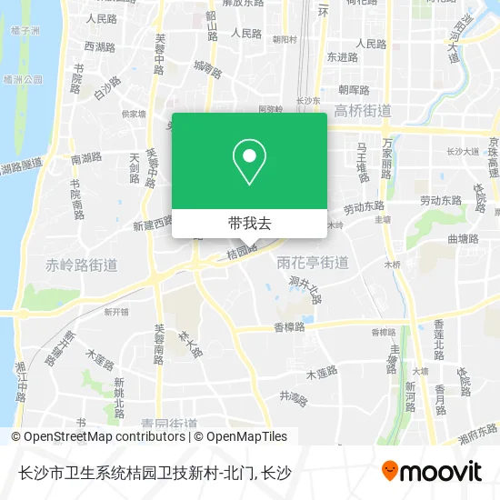 长沙市卫生系统桔园卫技新村-北门地图