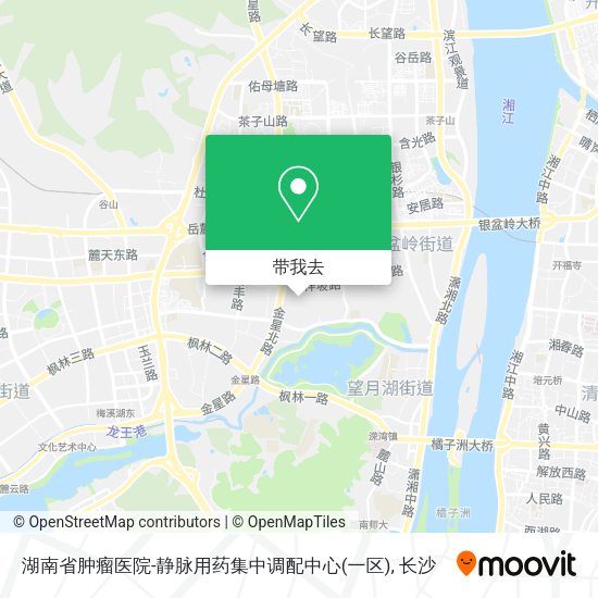 湖南省肿瘤医院-静脉用药集中调配中心(一区)地图