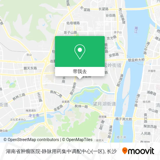 湖南省肿瘤医院-静脉用药集中调配中心(一区)地图