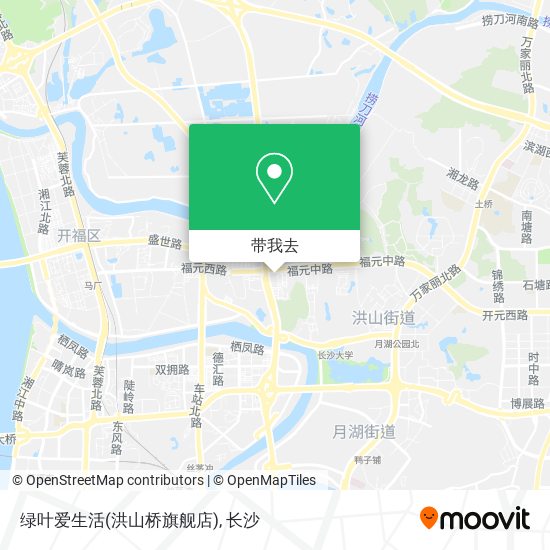 绿叶爱生活(洪山桥旗舰店)地图