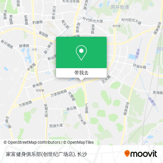 家富健身俱乐部(创世纪广场店)地图