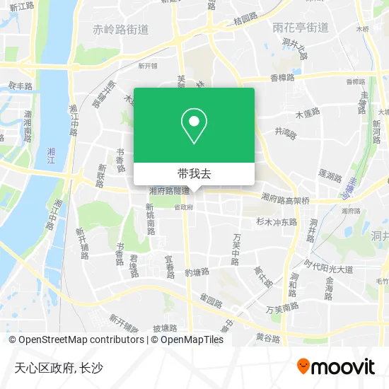 天心区政府地图