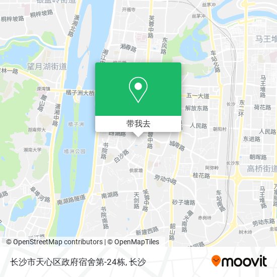 长沙市天心区政府宿舍第-24栋地图