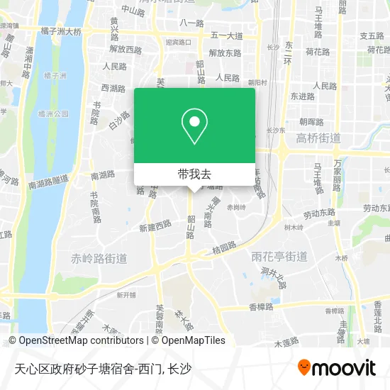 天心区政府砂子塘宿舍-西门地图