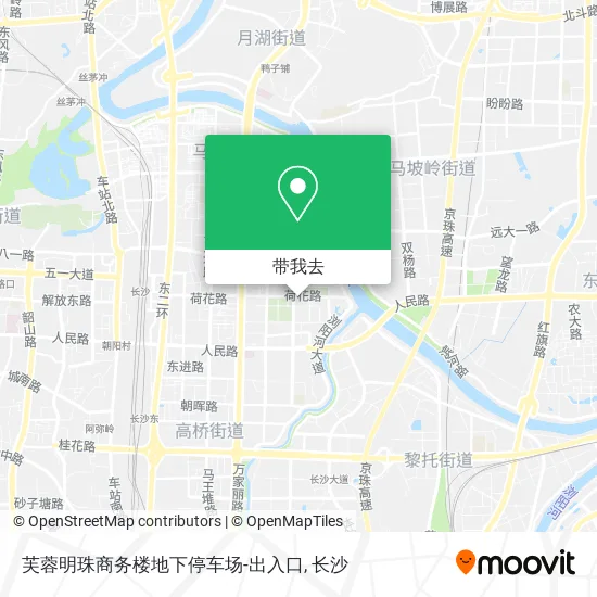 芙蓉明珠商务楼地下停车场-出入口地图