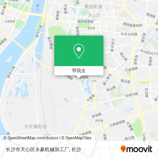 长沙市天心区永豪机械加工厂地图
