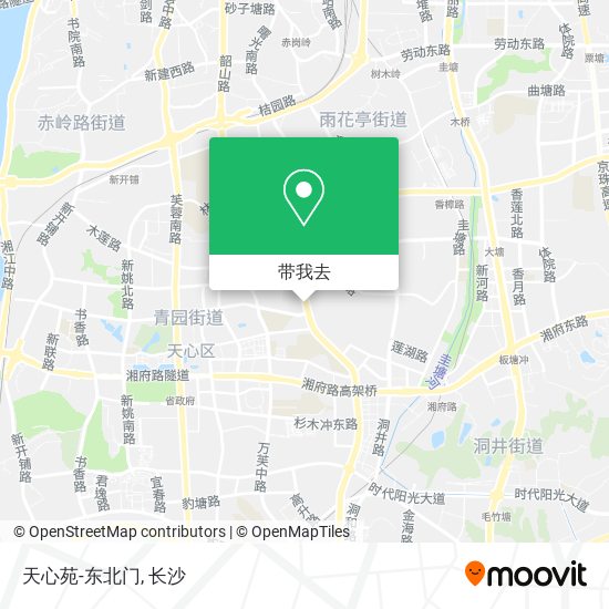 天心苑-东北门地图