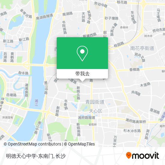 明德天心中学-东南门地图