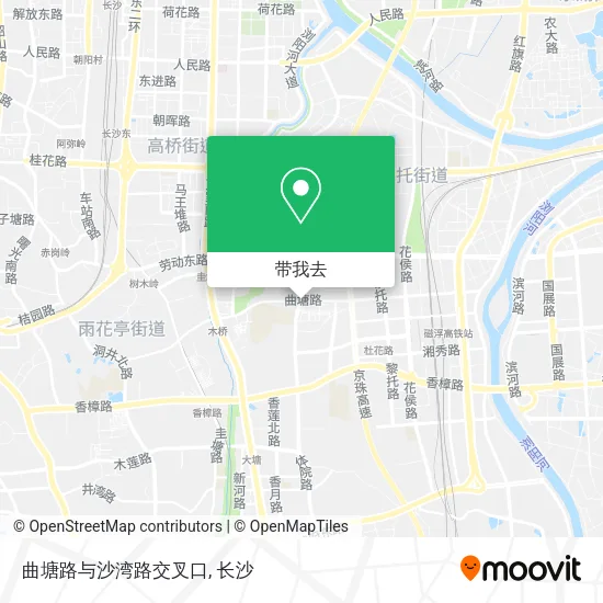 曲塘路与沙湾路交叉口地图
