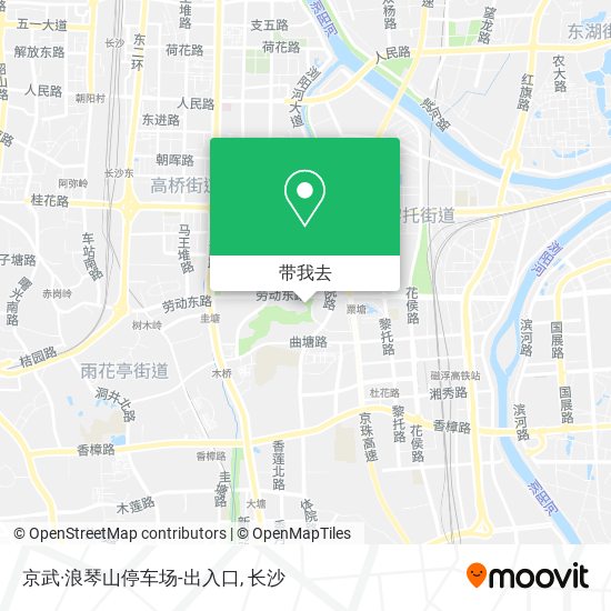 京武·浪琴山停车场-出入口地图