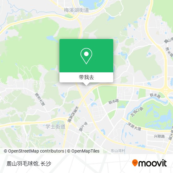 麓山羽毛球馆地图