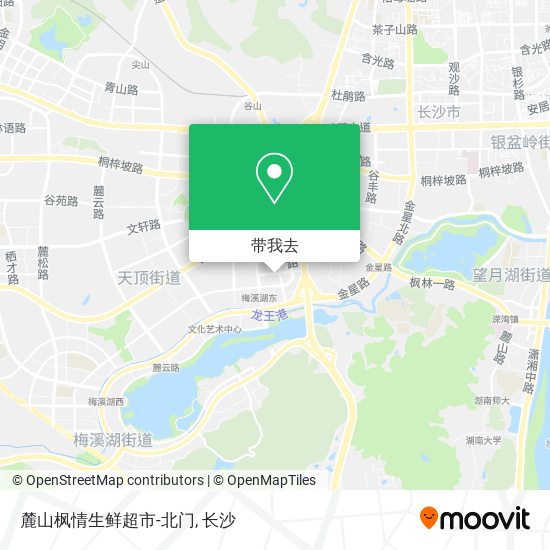 麓山枫情生鲜超市-北门地图