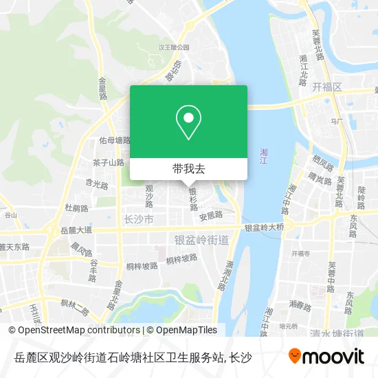 岳麓区观沙岭街道石岭塘社区卫生服务站地图