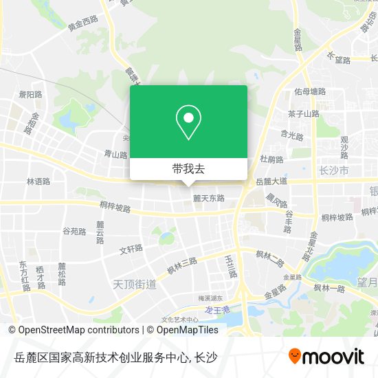 岳麓区国家高新技术创业服务中心地图