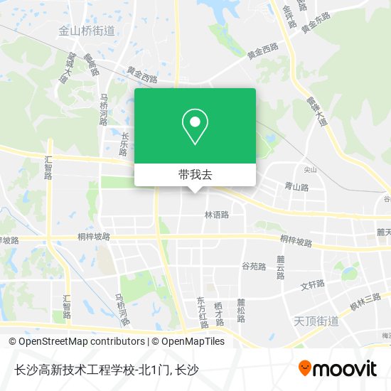 长沙高新技术工程学校-北1门地图