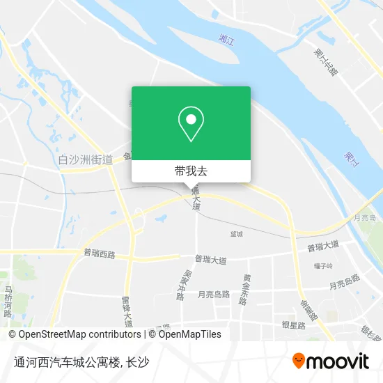 通河西汽车城公寓楼地图
