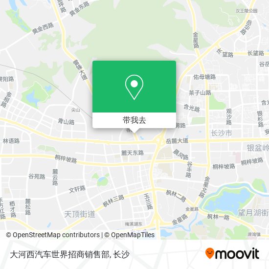 大河西汽车世界招商销售部地图