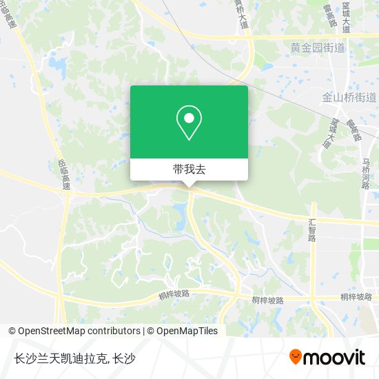 长沙兰天凯迪拉克地图