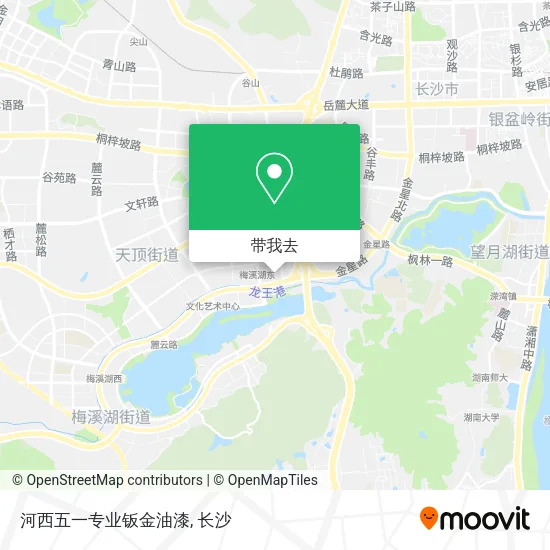河西五一专业钣金油漆地图
