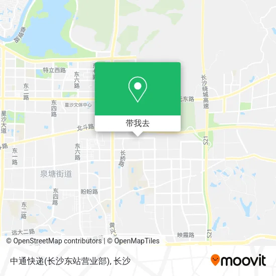 中通快递(长沙东站营业部)地图