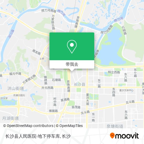 长沙县人民医院-地下停车库地图