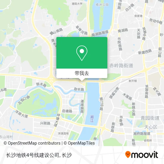 长沙地铁4号线建设公司地图
