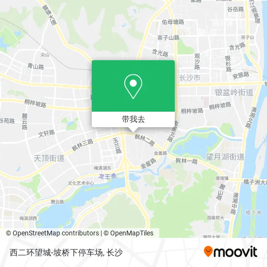 西二环望城-坡桥下停车场地图