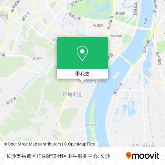 长沙市岳麓区洋湖街道社区卫生服务中心地图
