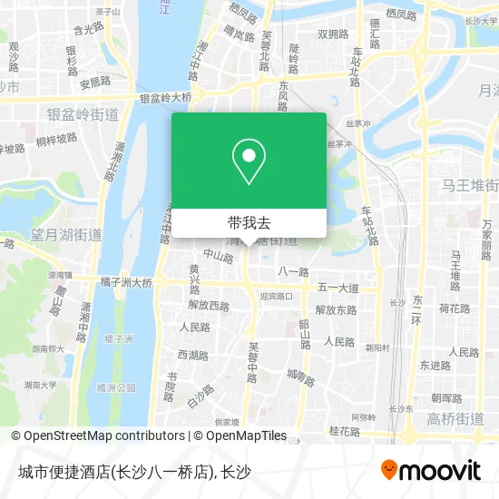 城市便捷酒店(长沙八一桥店)地图
