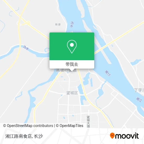 湘江路南食店地图